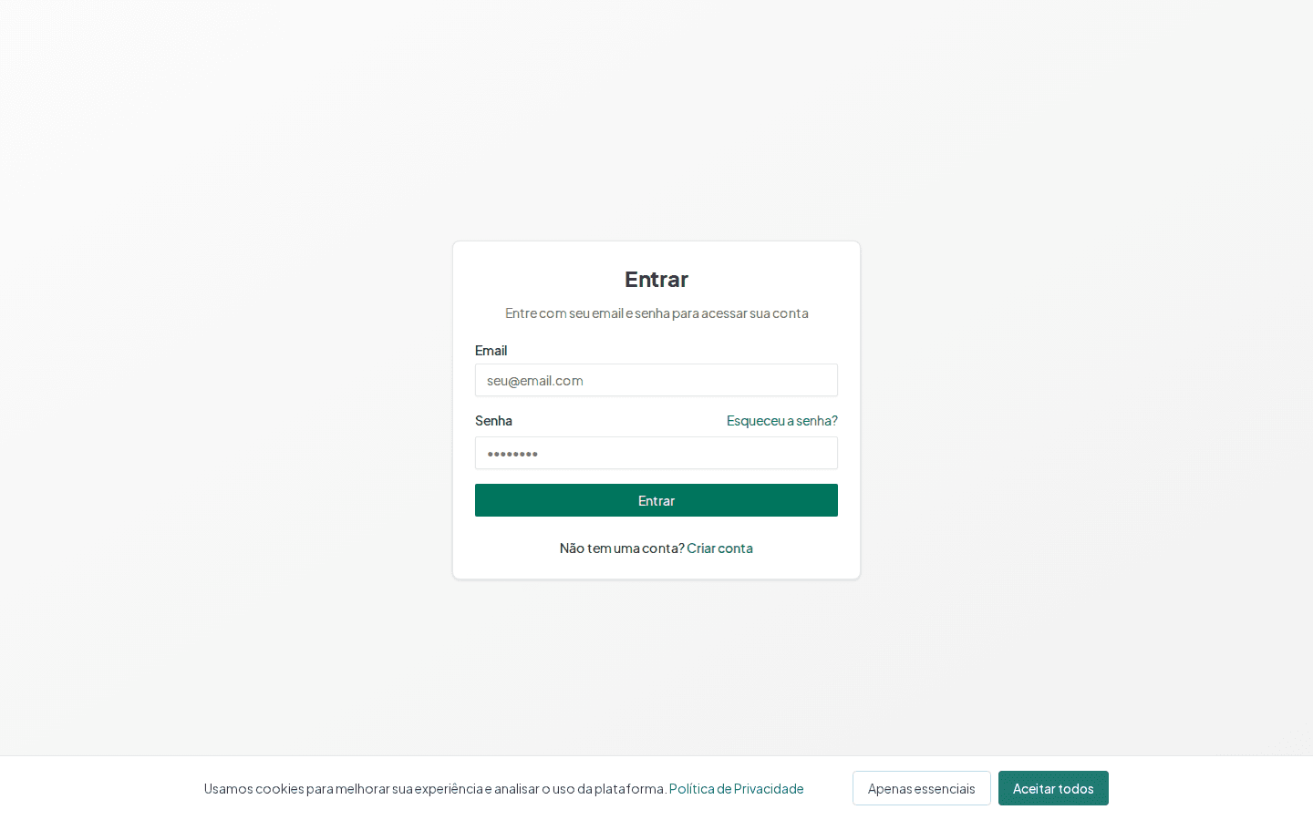 Lista de favoritos com scores e notas